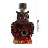 Maxbell Animal Whiskey Decanter Funny Empty Clear Men Gift for Restaurant Hotel Home Owl
