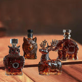 Maxbell Animal Whiskey Decanter Funny Empty Clear Men Gift for Restaurant Hotel Home Owl