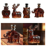 Maxbell Animal Whiskey Decanter Funny Empty Clear Men Gift for Restaurant Hotel Home Owl