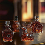 Maxbell Animal Whiskey Decanter Funny Empty Clear Men Gift for Restaurant Hotel Home Owl