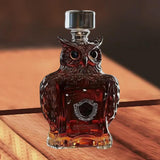 Maxbell Animal Whiskey Decanter Funny Empty Clear Men Gift for Restaurant Hotel Home Owl