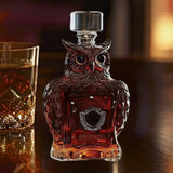 Maxbell Animal Whiskey Decanter Funny Empty Clear Men Gift for Restaurant Hotel Home Owl