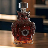 Maxbell Animal Whiskey Decanter Funny Empty Clear Men Gift for Restaurant Hotel Home Owl