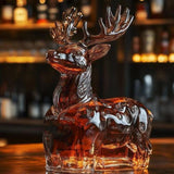 Maxbell Animal Whiskey Decanter Funny Empty Clear Men Gift for Restaurant Hotel Home Deer