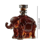 Maxbell Animal Whiskey Decanter Funny Empty Clear Men Gift for Restaurant Hotel Home Elephant