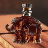 Maxbell Animal Whiskey Decanter Funny Empty Clear Men Gift for Restaurant Hotel Home Elephant