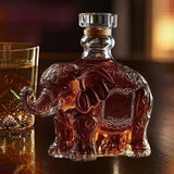 Maxbell Animal Whiskey Decanter Funny Empty Clear Men Gift for Restaurant Hotel Home Elephant