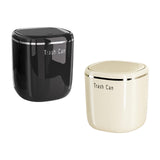 Maxbell Small Trash Can Stylish Convenient Counter Waste Basket for Home Car Kitchen Black