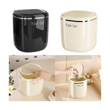 Maxbell Small Trash Can Stylish Convenient Counter Waste Basket for Home Car Kitchen Black