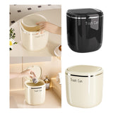 Maxbell Small Trash Can Stylish Convenient Counter Waste Basket for Home Car Kitchen Black