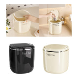 Maxbell Small Trash Can Stylish Convenient Counter Waste Basket for Home Car Kitchen Black