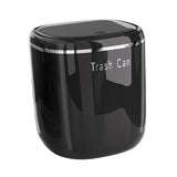 Maxbell Small Trash Can Stylish Convenient Counter Waste Basket for Home Car Kitchen Black