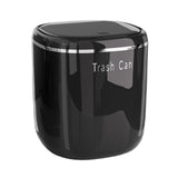 Maxbell Small Trash Can Stylish Convenient Counter Waste Basket for Home Car Kitchen Black