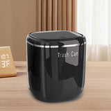 Maxbell Small Trash Can Stylish Convenient Counter Waste Basket for Home Car Kitchen Black