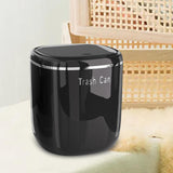 Maxbell Small Trash Can Stylish Convenient Counter Waste Basket for Home Car Kitchen Black