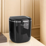 Maxbell Small Trash Can Stylish Convenient Counter Waste Basket for Home Car Kitchen Black