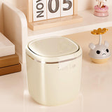 Maxbell Small Trash Can Stylish Convenient Counter Waste Basket for Home Car Kitchen White