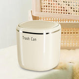 Maxbell Small Trash Can Stylish Convenient Counter Waste Basket for Home Car Kitchen White