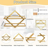 Maxbell Wall Mount Bottle Rack Metal Bottle Holder Stand for Apartment Household Bar Gold  No Cup Rack