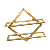 Maxbell Wall Mount Bottle Rack Metal Bottle Holder Stand for Apartment Household Bar Gold  No Cup Rack