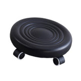 Maxbell Low Height Rolling Stool with Wheels Low Roller Seat for Home Office Bedroom Black