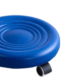 Maxbell Low Height Rolling Stool with Wheels Low Roller Seat for Home Office Bedroom Blue
