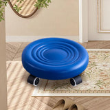 Maxbell Low Height Rolling Stool with Wheels Low Roller Seat for Home Office Bedroom Blue