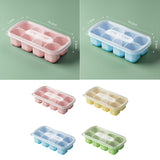 Maxbell Ice Cube Tray Freezer Ice Cubes Compartment for Juice Summer Beverage Coffee Pink