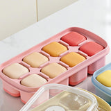 Maxbell Ice Cube Tray Freezer Ice Cubes Compartment for Juice Summer Beverage Coffee Pink