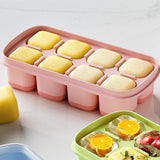 Maxbell Ice Cube Tray Freezer Ice Cubes Compartment for Juice Summer Beverage Coffee Pink