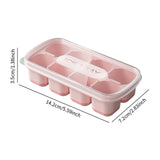Maxbell Ice Cube Tray Freezer Ice Cubes Compartment for Juice Summer Beverage Coffee Pink