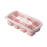 Maxbell Ice Cube Tray Freezer Ice Cubes Compartment for Juice Summer Beverage Coffee Pink
