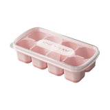 Maxbell Ice Cube Tray Freezer Ice Cubes Compartment for Juice Summer Beverage Coffee Pink
