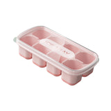 Maxbell Ice Cube Tray Freezer Ice Cubes Compartment for Juice Summer Beverage Coffee Pink