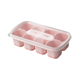 Maxbell Ice Cube Tray Freezer Ice Cubes Compartment for Juice Summer Beverage Coffee Pink