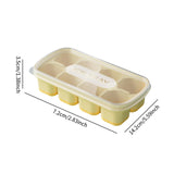 Maxbell Ice Cube Tray Freezer Ice Cubes Compartment for Juice Summer Beverage Coffee Yellow
