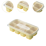 Maxbell Ice Cube Tray Freezer Ice Cubes Compartment for Juice Summer Beverage Coffee Yellow