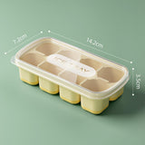 Maxbell Ice Cube Tray Freezer Ice Cubes Compartment for Juice Summer Beverage Coffee Yellow
