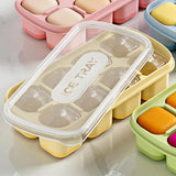 Maxbell Ice Cube Tray Freezer Ice Cubes Compartment for Juice Summer Beverage Coffee Yellow