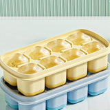 Maxbell Ice Cube Tray Freezer Ice Cubes Compartment for Juice Summer Beverage Coffee Yellow