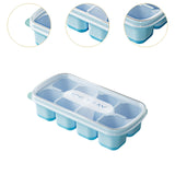Maxbell Ice Cube Tray Freezer Ice Cubes Compartment for Juice Summer Beverage Coffee Blue