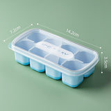 Maxbell Ice Cube Tray Freezer Ice Cubes Compartment for Juice Summer Beverage Coffee Blue
