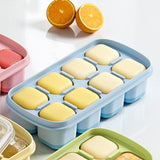 Maxbell Ice Cube Tray Freezer Ice Cubes Compartment for Juice Summer Beverage Coffee Blue