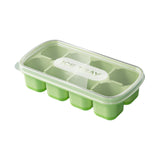 Maxbell Ice Cube Tray Freezer Ice Cubes Compartment for Juice Summer Beverage Coffee Green