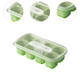 Maxbell Ice Cube Tray Freezer Ice Cubes Compartment for Juice Summer Beverage Coffee Green