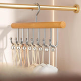 Maxbell Belt Organizer for Closet Wood Stable Scarf Holder for Scarves Bags Tank Top