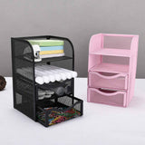 Maxbell Office Desktop Organizer 3 Tiers Versatile Desktop Storage Box for Apartment