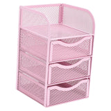 Maxbell Office Desktop Organizer 3 Tiers Versatile Desktop Storage Box for Apartment