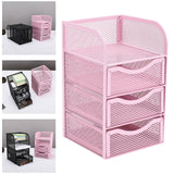 Maxbell Office Desktop Organizer 3 Tiers Versatile Desktop Storage Box for Apartment