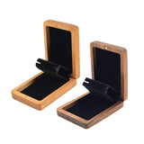 Maxbell Earring Stud Box Small Jewelry Organizer for Anniversary Engagement Birthday Walnut